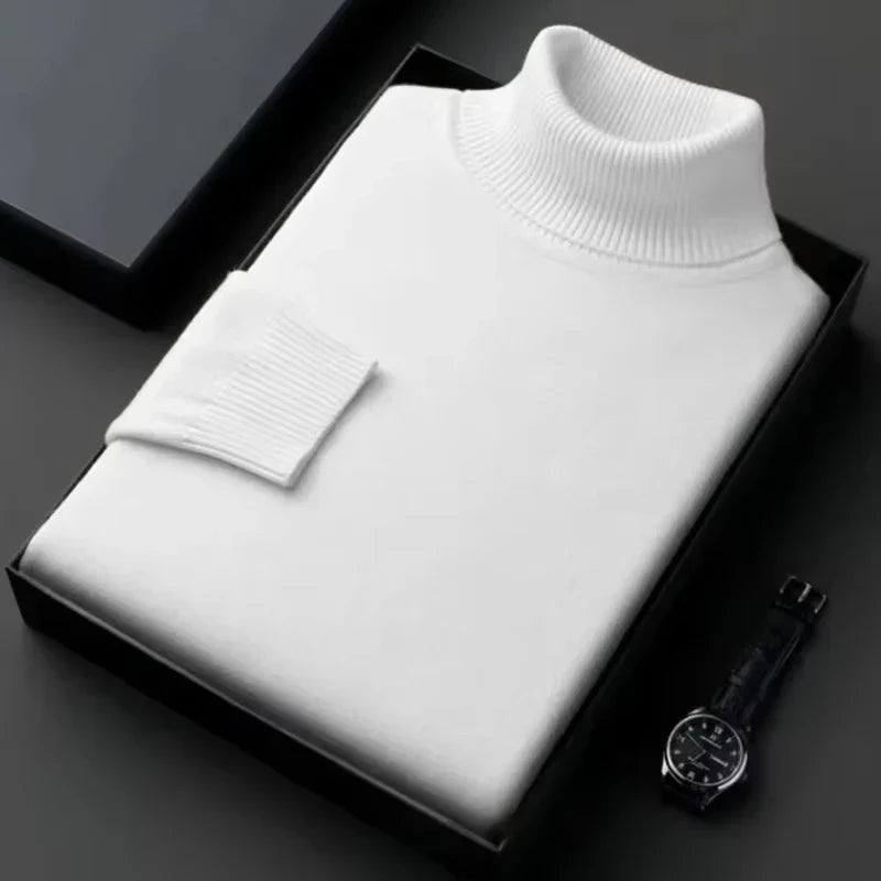 NOAH | TRIM FIT TURTLENECK SWEATER