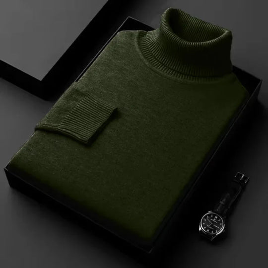 NOAH | TRIM FIT TURTLENECK SWEATER