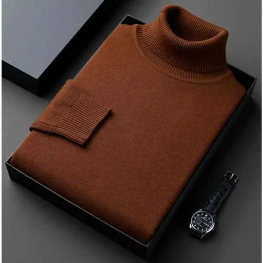 NOAH | TRIM FIT TURTLENECK SWEATER