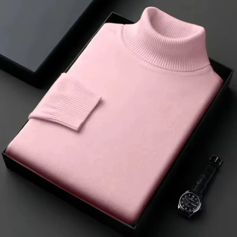 NOAH | TRIM FIT TURTLENECK SWEATER