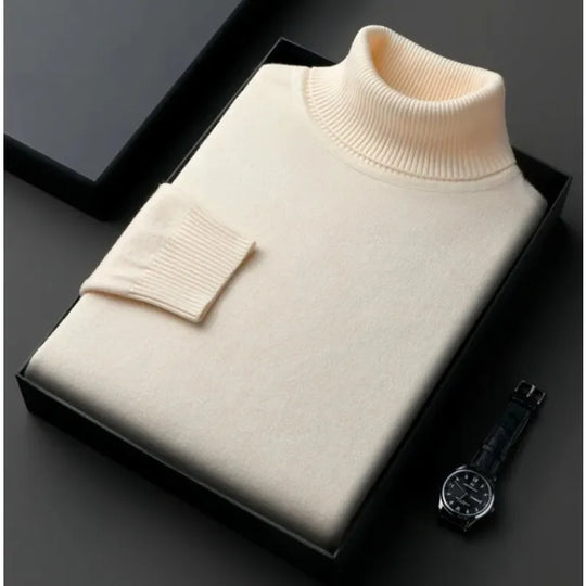NOAH | TRIM FIT TURTLENECK SWEATER