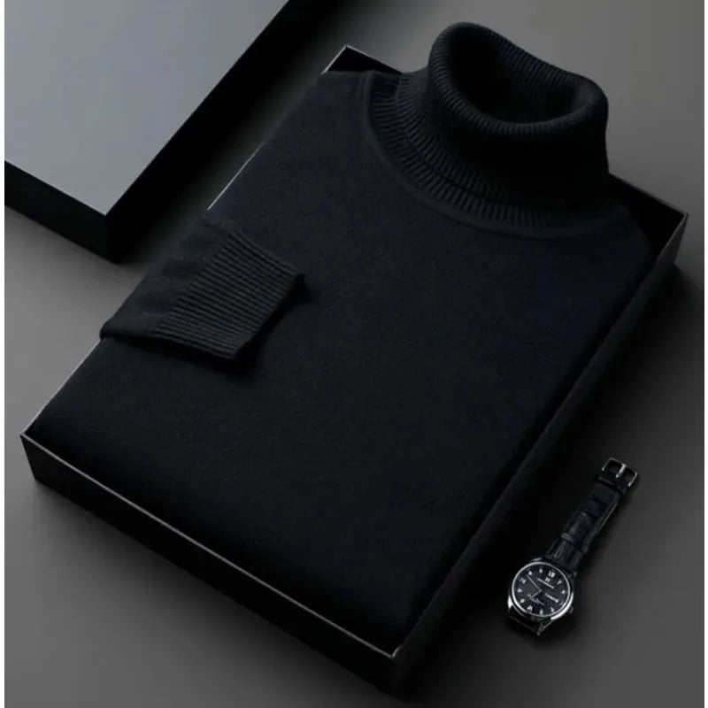 NOAH | TRIM FIT TURTLENECK SWEATER